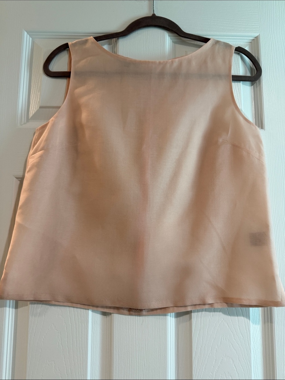 Lafayette 148 New York Soft Blush Silk-Crepe Tank